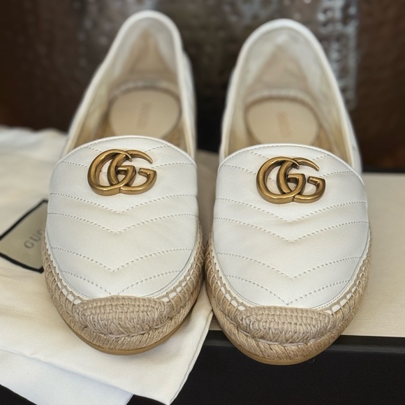 Gucci Espadrille white double G Shoes - Picture 4 of 10